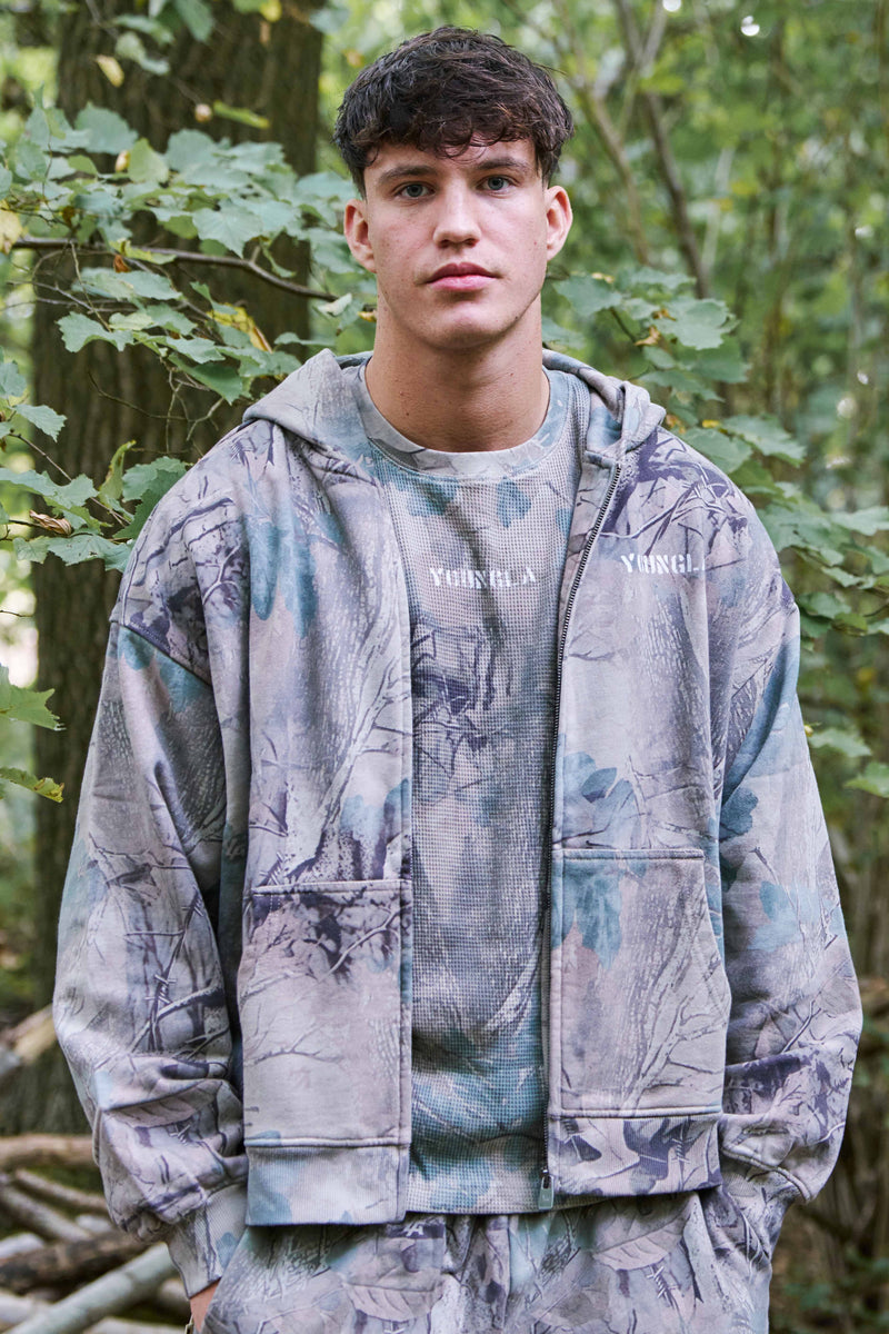 5116 - Tree Camo Collection - Zip Ups for Men's - structured hood, durable zipper, and roomy fit in Beige